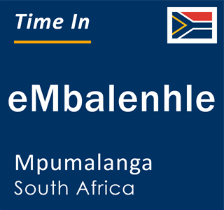 Current local time in eMbalenhle, Mpumalanga, South Africa