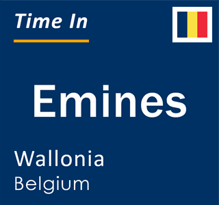 Current local time in Emines, Wallonia, Belgium