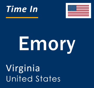 Current local time in Emory, Virginia, United States