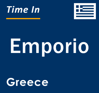 Current local time in Emporio, Greece