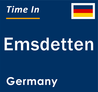 Current local time in Emsdetten, Germany