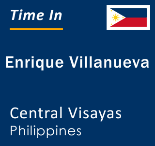 Current local time in Enrique Villanueva, Central Visayas, Philippines