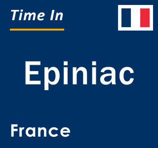 Current local time in Epiniac, France