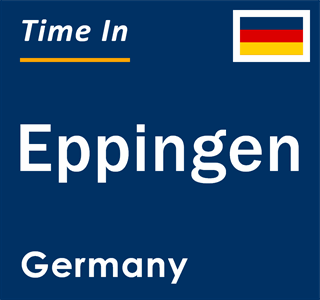 Current local time in Eppingen, Germany