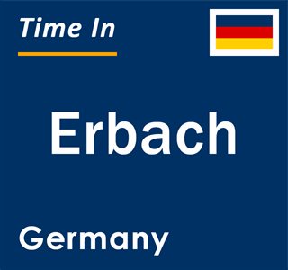 Current local time in Erbach, Germany