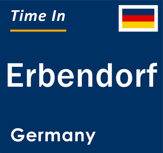 Current local time in Erbendorf, Germany