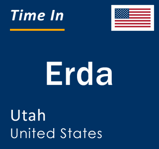 Current local time in Erda, Utah, United States