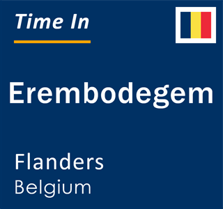 Current local time in Erembodegem, Flanders, Belgium