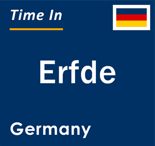 Current local time in Erfde, Germany