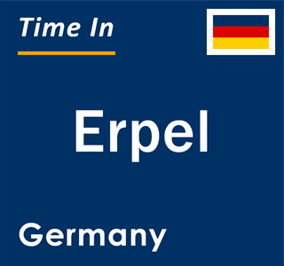 Current local time in Erpel, Germany