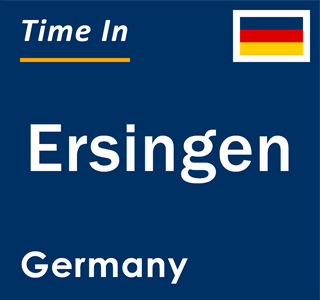 Current local time in Ersingen, Germany