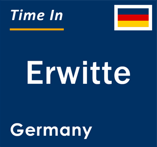 Current local time in Erwitte, Germany