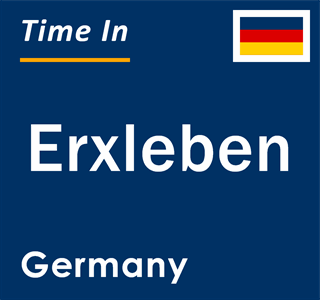 Current local time in Erxleben, Germany