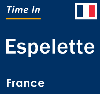 Current local time in Espelette, France