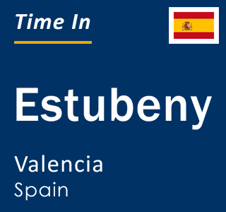 Current local time in Estubeny, Valencia, Spain