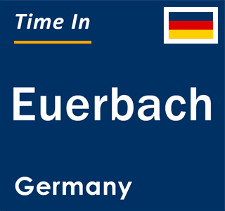 Current local time in Euerbach, Germany