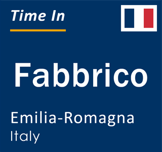 Current local time in Fabbrico, Emilia-Romagna, Italy