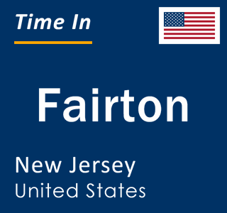 Current local time in Fairton, New Jersey, United States