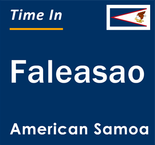 Current local time in Faleasao, American Samoa