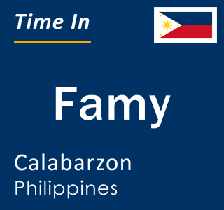 Current local time in Famy, Calabarzon, Philippines