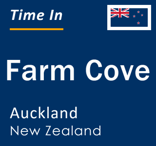 Current local time in Farm Cove, Auckland, New Zealand