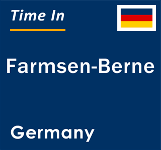 Current local time in Farmsen-Berne, Germany