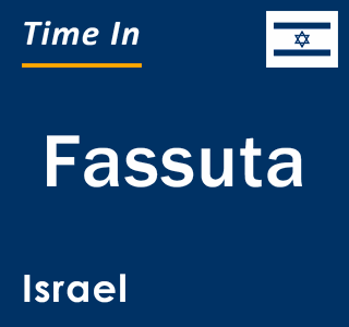 Current local time in Fassuta, Israel