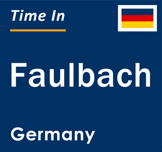 Current local time in Faulbach, Germany