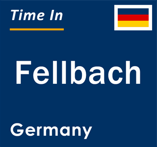 Current local time in Fellbach, Germany