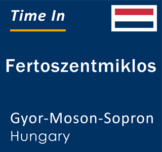 Current local time in Fertoszentmiklos, Gyor-Moson-Sopron, Hungary