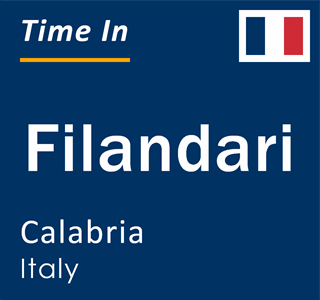 Current local time in Filandari, Calabria, Italy