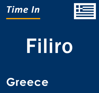 Current local time in Filiro, Greece