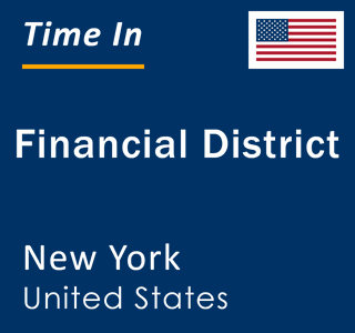 Current local time in Financial District, New York, United States