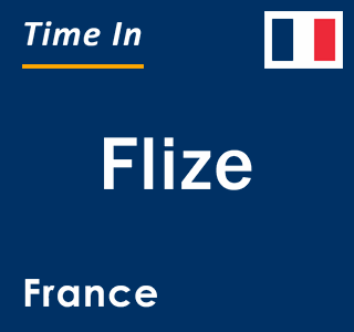 Current local time in Flize, France