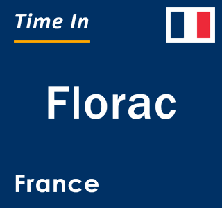 Current local time in Florac, France