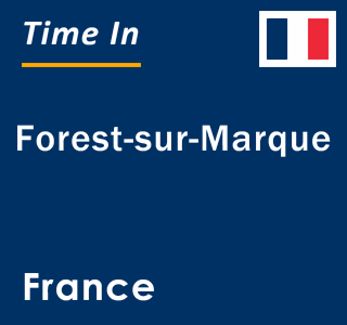 Current local time in Forest-sur-Marque, France