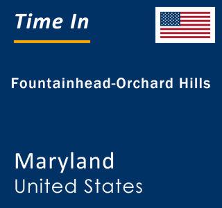 Current local time in Fountainhead-Orchard Hills, Maryland, United States