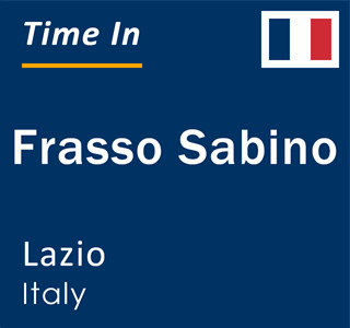 Current local time in Frasso Sabino, Lazio, Italy