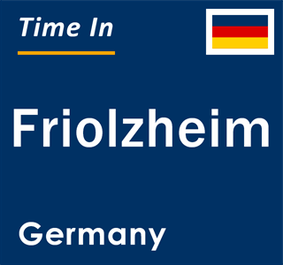 Current local time in Friolzheim, Germany