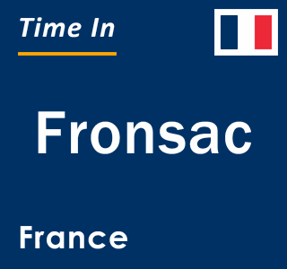 Current local time in Fronsac, France