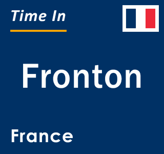 Current local time in Fronton, France