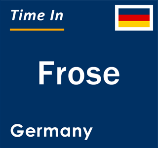 Current local time in Frose, Germany