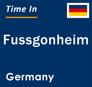 Current local time in Fussgonheim, Germany