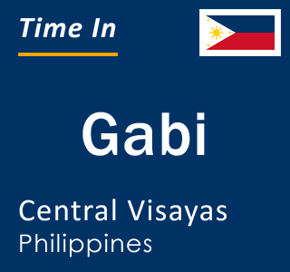 Current local time in Gabi, Central Visayas, Philippines