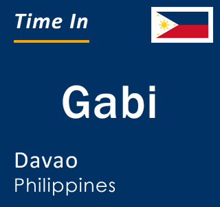 Current local time in Gabi, Davao, Philippines