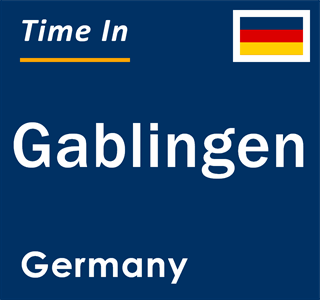 Current local time in Gablingen, Germany