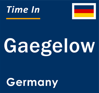 Current local time in Gaegelow, Germany