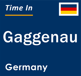 Current local time in Gaggenau, Germany