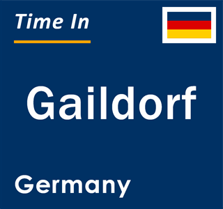 Current local time in Gaildorf, Germany