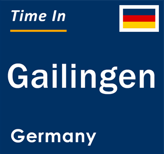 Current local time in Gailingen, Germany